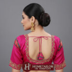Pink Maggam Work Blouse
