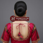 Pink Maggam Work Blouse - Image 2