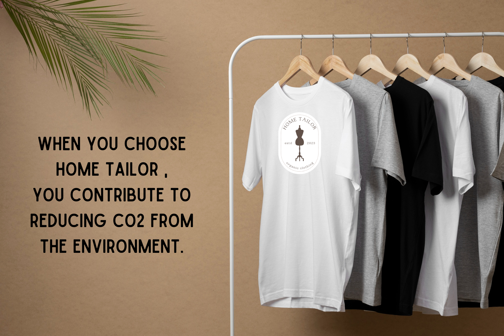 choose home tailor organic cotton clothes which help in reducing CO2 from environment